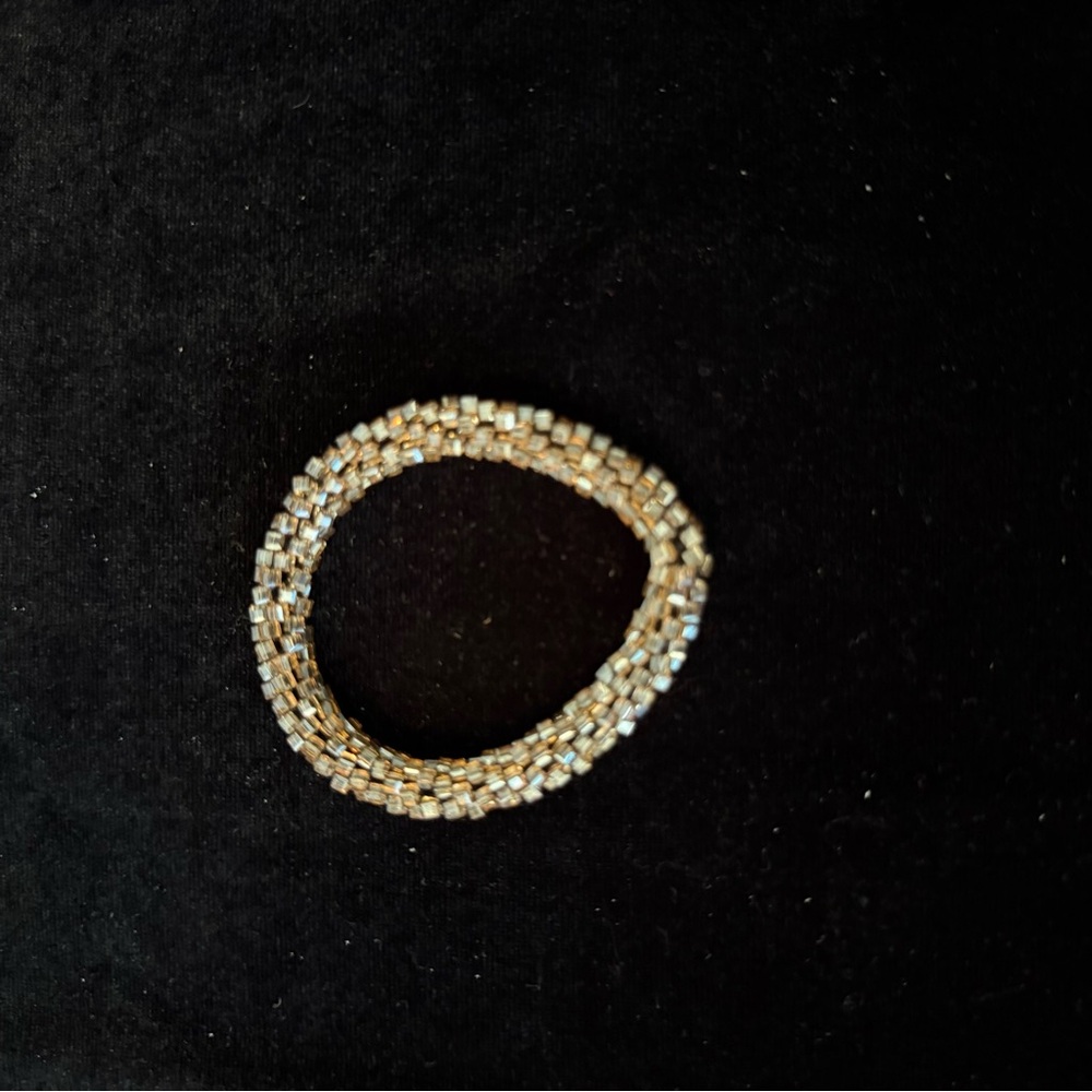 Elegant Gold-Toned Beaded Bracelet